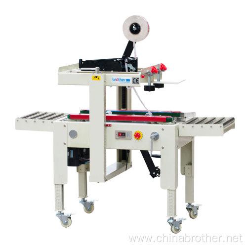 Semi-automatic Carton Sealer,Top and Bottom Belt Driving